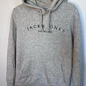 Jack & Jones Light Gray Men's Hoodie